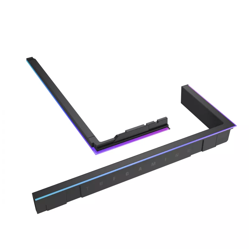 RGB-Lichtverstärkungskit ASUS TUF GAMING GT502 Horizon — ARGB 3-polig, 5 V, 1,44 A, Magnetbefestigung, Midi-Tower kompatibel, Schwarz