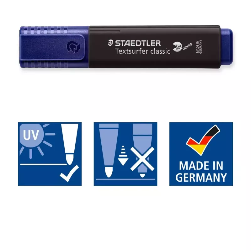 Marker Staedtler 364 C 10 Stk. Keilspitze Schwarz Braun Hellblau Hellgrau Limette Mint Pfirsich Rosa Violett Gelb