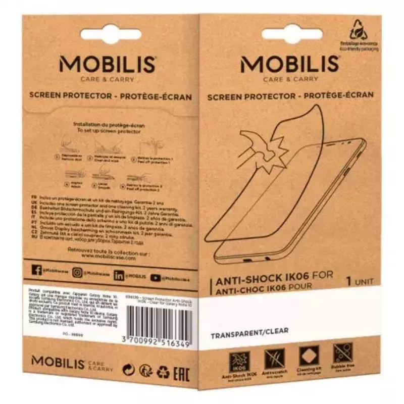 Bildschirmschutz Mobilis EDA52 0,33 mm Dicke