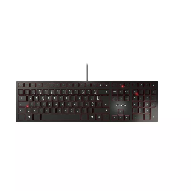 CHERRY KC 6000 schlank Tastatur Universal USB AZERTY Belgisch Schwarz