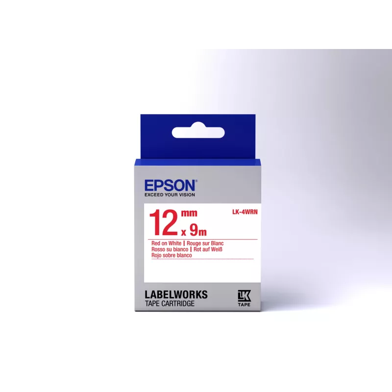 Epson Label Cartridge Standard LK-4WRN Rot/Weiß 12 mm (9 m)