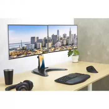 Kensington SmartFit Ergo Freistehender Dual-Monitor-Ständer, freistehend, 20 kg, 68,6 cm (27 Zoll), 100 x 100 mm, Höhenverstellung, Schwarz