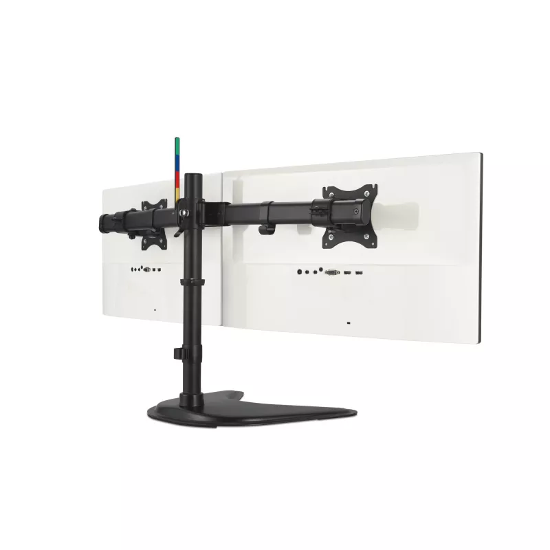 Kensington SmartFit Ergo Freistehender Dual-Monitor-Ständer, freistehend, 20 kg, 68,6 cm (27 Zoll), 100 x 100 mm, Höhenverstellung, Schwarz