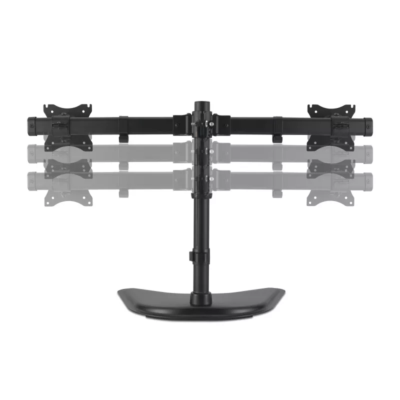 Kensington SmartFit Ergo Freistehender Dual-Monitor-Ständer, freistehend, 20 kg, 68,6 cm (27 Zoll), 100 x 100 mm, Höhenverstellung, Schwarz
