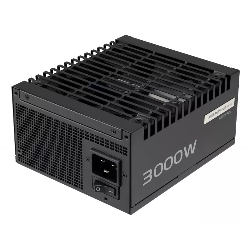 Netzteil ASUS Pro WS 3000 W ATX 3.1 80 PLUS Platinum vollmodular, 20+4 Pin, 4×16-Pin PCIe, 12×SATA, schwarz