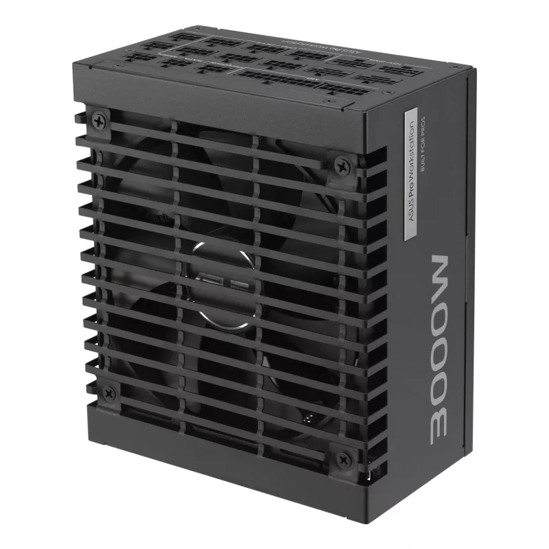 Netzteil ASUS Pro WS 3000 W ATX 3.1 80 PLUS Platinum vollmodular, 20+4 Pin, 4×16-Pin PCIe, 12×SATA, schwarz