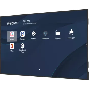 Professioneller 98-Zoll-4K-Commercial-Display VIEWSONIC CDE9831-1C, 3840x2160, 500 cd/m², Android 14, 24/7