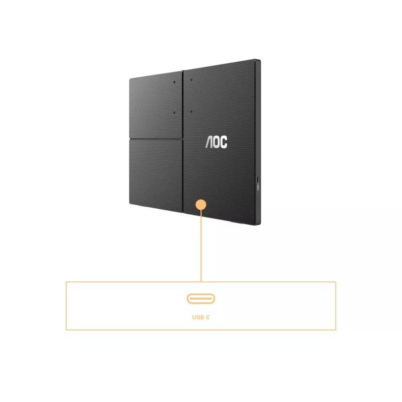 AOC 16T3EA tragbarer TV/Monitor Schwarz 39,6 cm (15,6 Zoll) 1920 x 1080 Pixel