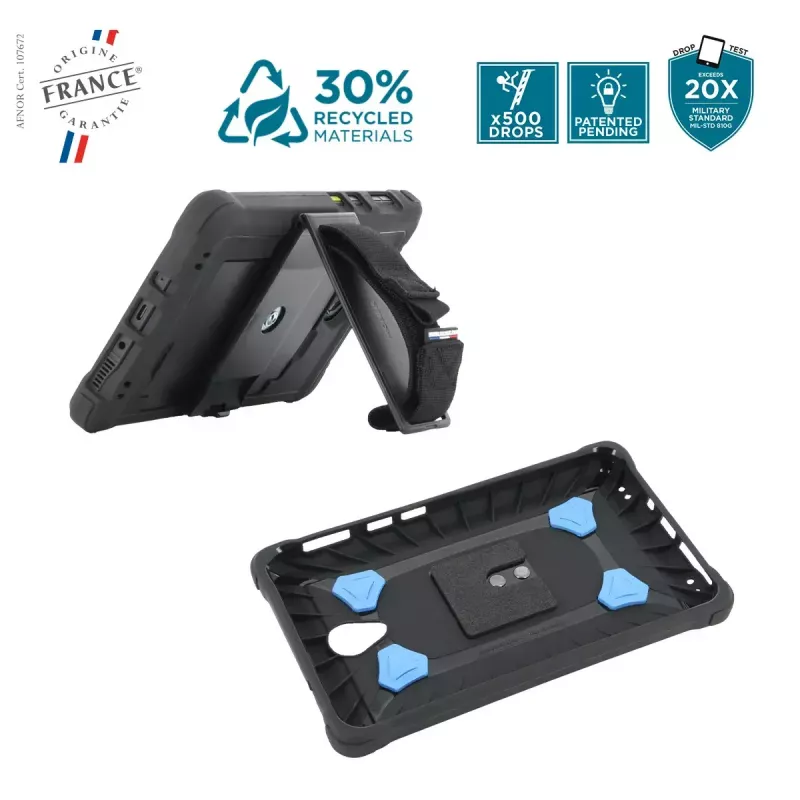 Case Mobilis Galaxy Tab Active5 8'' Hülle 360° drehbar Handschlaufe Ständer