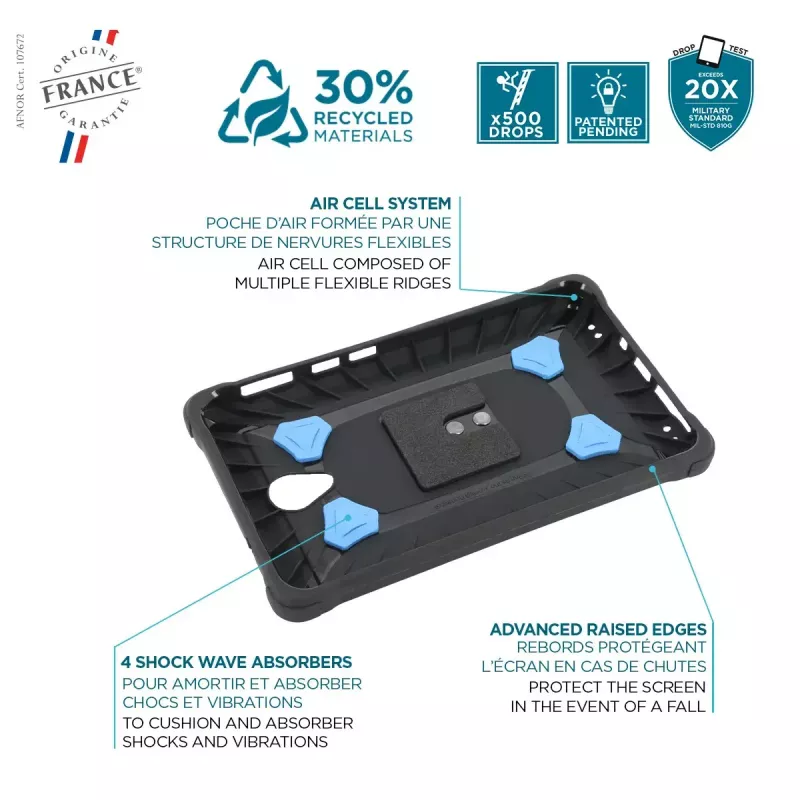 Case Mobilis Galaxy Tab Active5 8'' Hülle 360° drehbar Handschlaufe Ständer