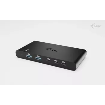 KVM Docking Station i-tec für 2 Hosts HDMI, USB-C Host-Schnittstelle, PD 2×100W, 4K@60Hz, 2×USB-A