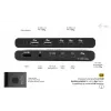 KVM Docking Station i-tec für 2 Hosts HDMI, USB-C Host-Schnittstelle, PD 2×100W, 4K@60Hz, 2×USB-A