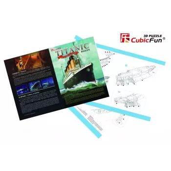 3D Puzzle Cubicfun Titanic Big T4011H — 1024 Teile, maßstabsgetreues Schiffsmodell