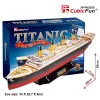 3D Puzzle Cubicfun Titanic Big T4011H — 1024 Teile, maßstabsgetreues Schiffsmodell