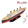 3D Puzzle Cubicfun Titanic Big T4011H — 1024 Teile, maßstabsgetreues Schiffsmodell