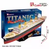3D Puzzle Cubicfun Titanic Big T4011H — 1024 Teile, maßstabsgetreues Schiffsmodell