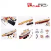3D Puzzle Cubicfun Titanic Big T4011H — 1024 Teile, maßstabsgetreues Schiffsmodell