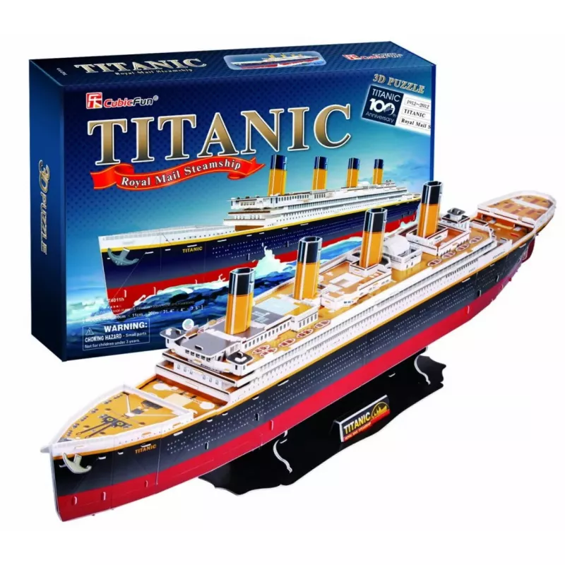 3D Puzzle Cubicfun Titanic Big T4011H — 1024 Teile, maßstabsgetreues Schiffsmodell