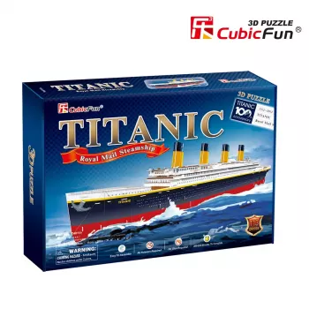 3D Puzzle Cubicfun Titanic Big T4011H — 1024 Teile, maßstabsgetreues Schiffsmodell