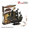 3D Puzzle CubicFun Piratenschiff 'Queen Anne's Revenge' Modell T4005H, Kartonbausatz