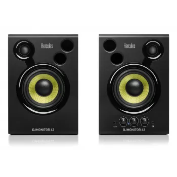 Kabelgebundener DJ-Lautsprecher Hercules DJMonitor 42 — 40 W RMS, 60–20000 Hz, Schwarz