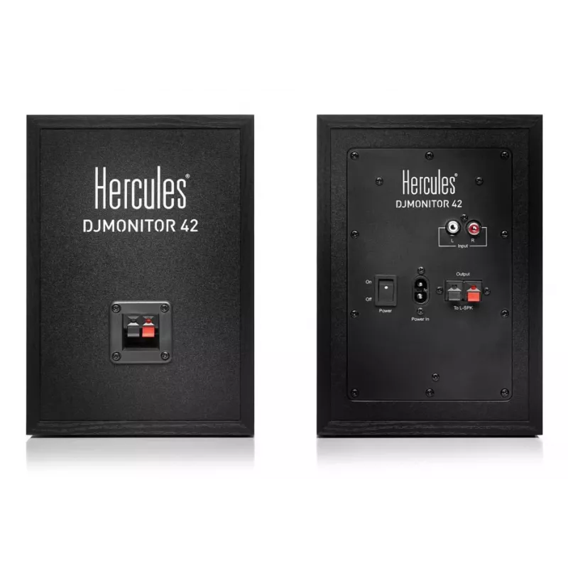 Kabelgebundener DJ-Lautsprecher Hercules DJMonitor 42 — 40 W RMS, 60–20000 Hz, Schwarz
