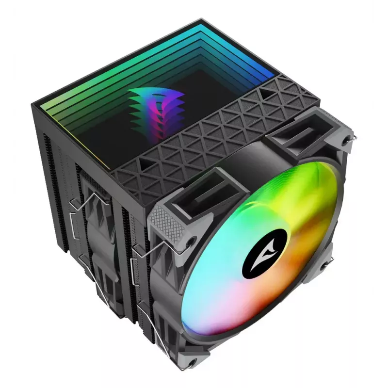 Luftkühler Sharkoon A60 RGB 12 cm 500–1800 U/min Schwarz