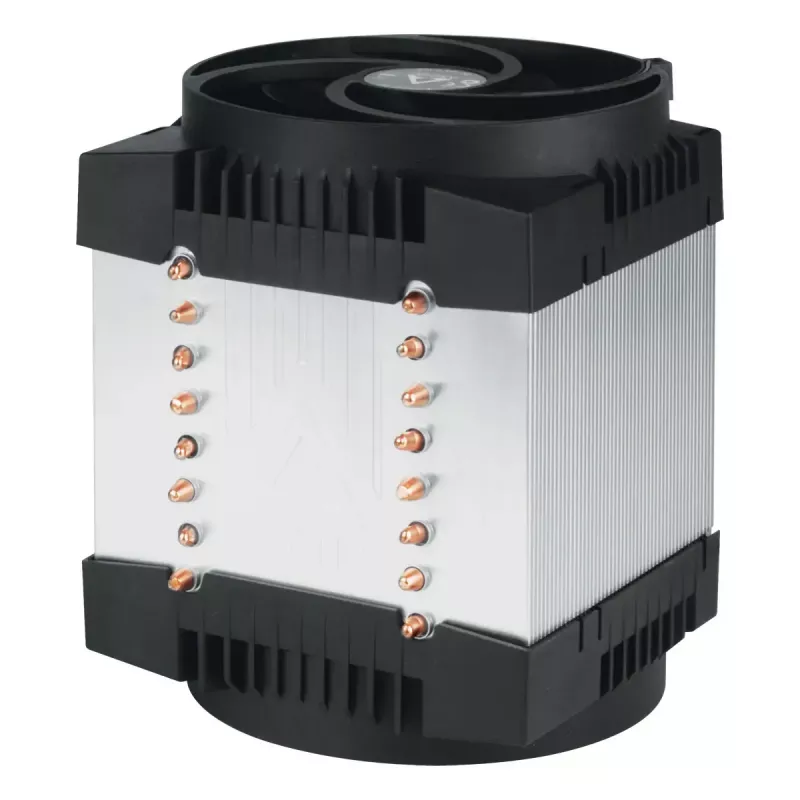 4U Server-Luftkühler Arctic Freezer 4U‑M Rev. 2 — 120-mm-Lüfter, 122,16 m³/h Luftstrom, doppeltes Kugellager, 156×124×145 mm, TDP 350 W