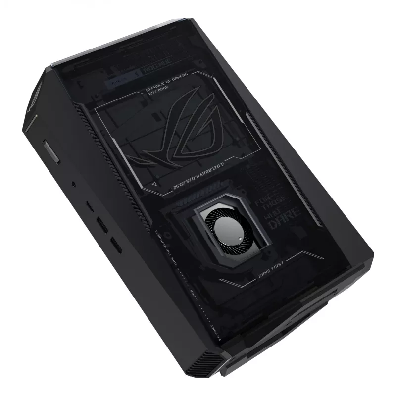 Mini PC ASUS ROG NUC RNUC15JNK9X489A2 — Intel Core Ultra 9 275HX, 32 GB DDR5, 1 TB SSD, NVIDIA GeForce RTX 5070, Windows 11 Home, Schwarz
