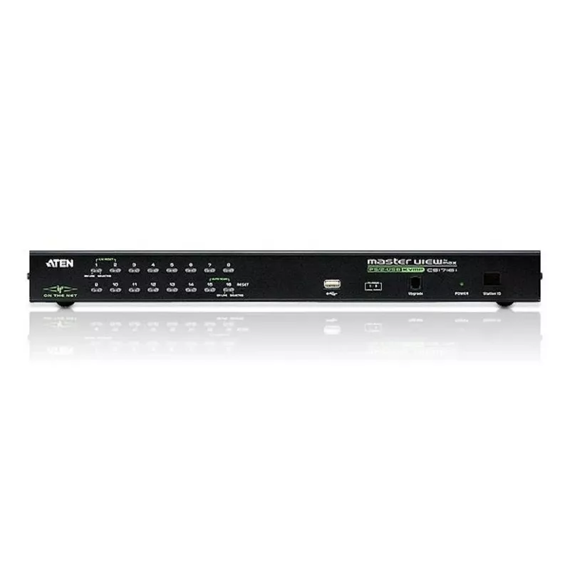 ATEN 16-Port USB/PS/2 VGA KVM over IP Switch mit USB-Peripherieanschluss