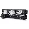 Flüssigkeitskühlungsset Alphacool Pro Aurora 420 CPU AIO 14 cm Schwarz Weiß