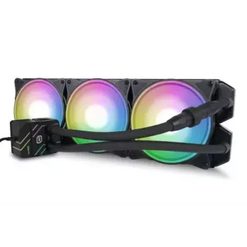 Flüssigkeitskühlungsset Alphacool Pro Aurora 420 CPU AIO 14 cm Schwarz Weiß