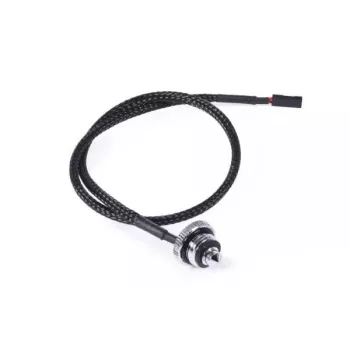 Temperatursensor Alphacool 17597 Messing Schwarz Chrom 18mm 17mm