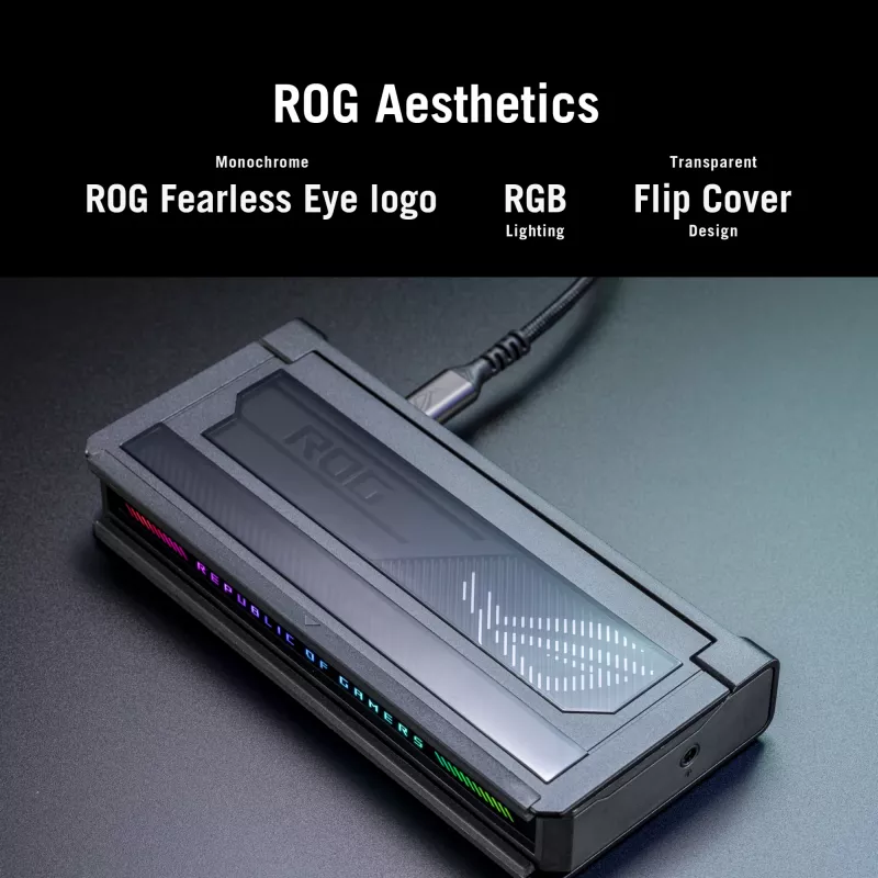 Dockingstation ASUS ROG Bulwark Dock 2025 DG300 USB Type-C, 1x RJ-45, 1x HDMI, schwarz, 160×74×25,5 mm