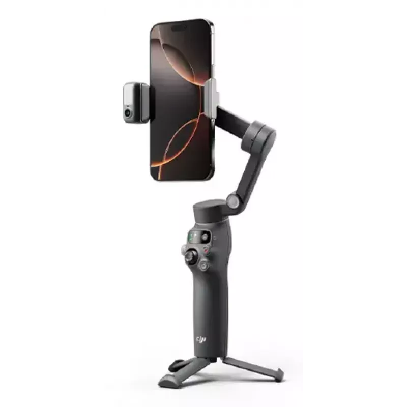 Smartphone-Kamerastabilisator DJI Osmo Mobile 8 — Schwarz, max. Nutzlast 0,3 kg, 3350-mAh-Akku, 10 Stunden Laufzeit