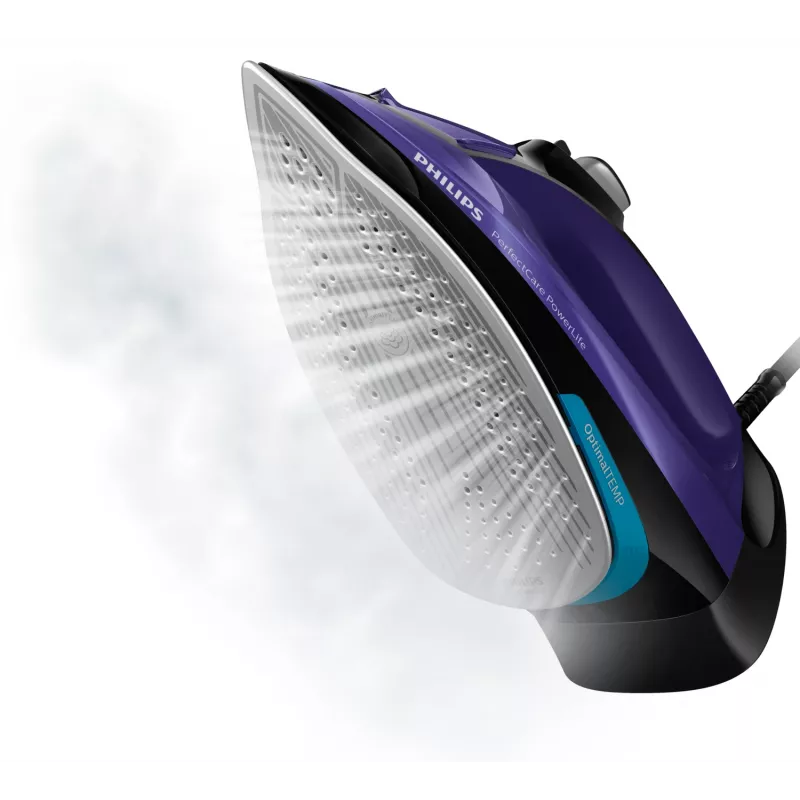 Philips PerfectCare GC3925/30 Bügeleisen Dampfbügeleisen SteamGlide Plus Bügelsohle 2500 W Schwarz, Violett