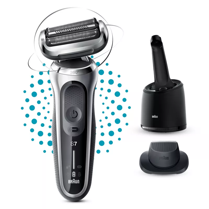 Folienschaber Braun Series 7 71-S7200c Schwarz Silber Lithium-Ionen 50 min
