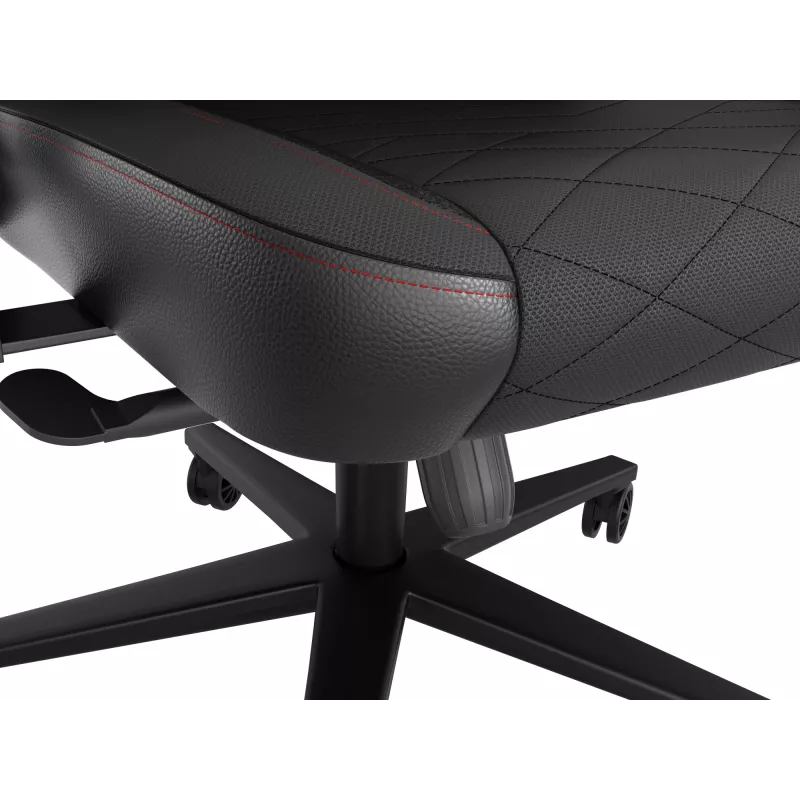Gepolsterter Sitz GENESIS NITRO 890 G2 Gepolsterte Rückenlehne Schwarz Höhe 127-134 cm