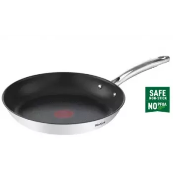 Allzweckpfanne Tefal DUETTO+ G7320734 — 30 cm Edelstahl, PFOA-frei, schwarz