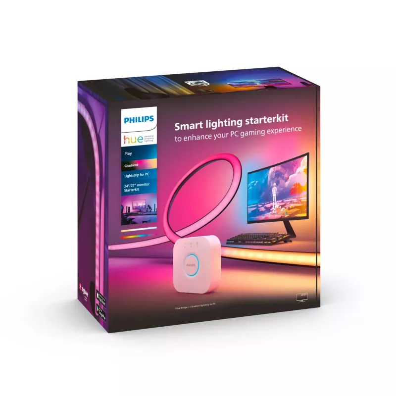Smart-Beleuchtungskit Philips Hue Play Gradient Lightstrip für PC