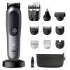 Trimmer BRAUN 80789908 Dark Grau — 21 Längeneinstellungen, Lithium-Ionen, 120 Min. Laufzeit, Netz-/Akkubetrieb