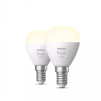 Smart-Glühbirne Philips Hue White Lustre E14 Bluetooth Zigbee 2er-Pack