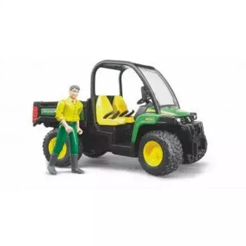 Spielzeugfahrzeug BRUDER John Deere Gator XUV 855D mit Fahrer