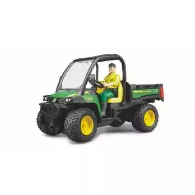 Spielzeugfahrzeug BRUDER John Deere Gator XUV 855D mit Fahrer