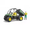 Spielzeugfahrzeug BRUDER John Deere Gator XUV 855D mit Fahrer