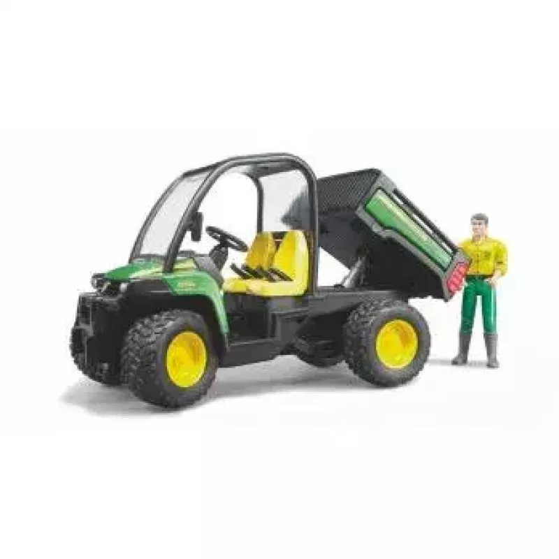 Spielzeugfahrzeug BRUDER John Deere Gator XUV 855D mit Fahrer