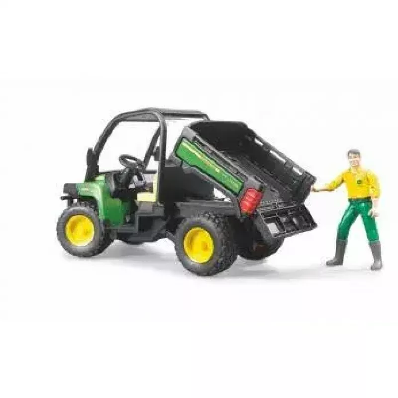 Spielzeugfahrzeug BRUDER John Deere Gator XUV 855D mit Fahrer