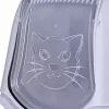 Katzentoilette DIAMENTIQ BAYA hellgrau/dunkelgrau 55,5×40×38,7 cm, Kunststoff, umkehrbare Tür
