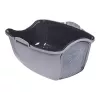 Katzentoilette DIAMENTIQ BAYA hellgrau/dunkelgrau 55,5×40×38,7 cm, Kunststoff, umkehrbare Tür