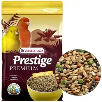 Trockenfertigmischung für Kanarien VERSELE-LAGA Prestige Premium 800 g — 17 % Protein, 13 % Fett, 6 % Rohfaser